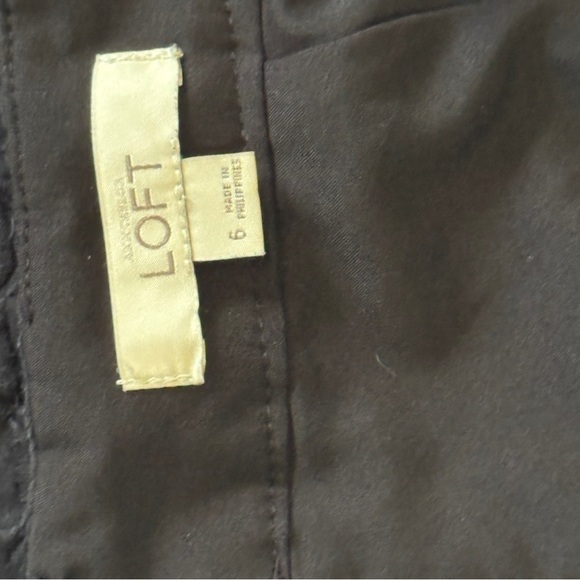 ANN TAYLOR LOFT textured pencil skirt, black, lined, business or casual sz 6​ - Picture 7 of 7